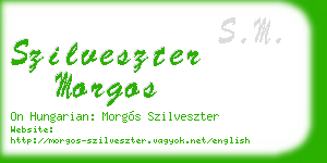 szilveszter morgos business card